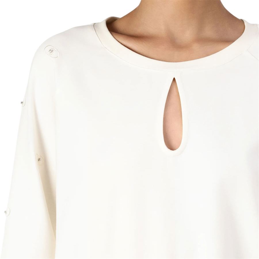 Felpa con logo e strass da donna Liu Jo | TA5189J594210105